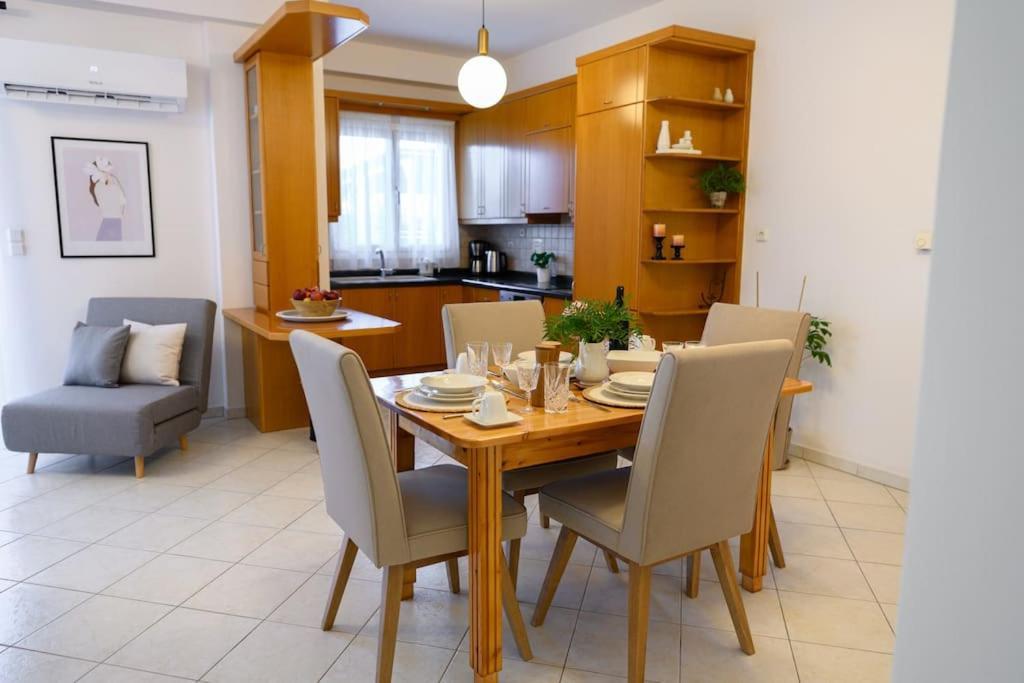 Balo Garden View Airport Flat Apartman Nea Alikarnassos Kültér fotó